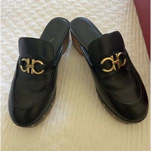Ferragamo clogs. One year old. Excellent condition.  Size 37.5